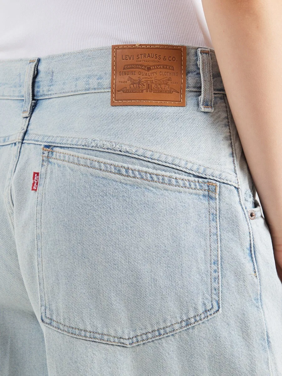 Шорты LEVI'S Baggy Jeans 'SUPER BAGGY' пастельно-голубого цвета — фото 2