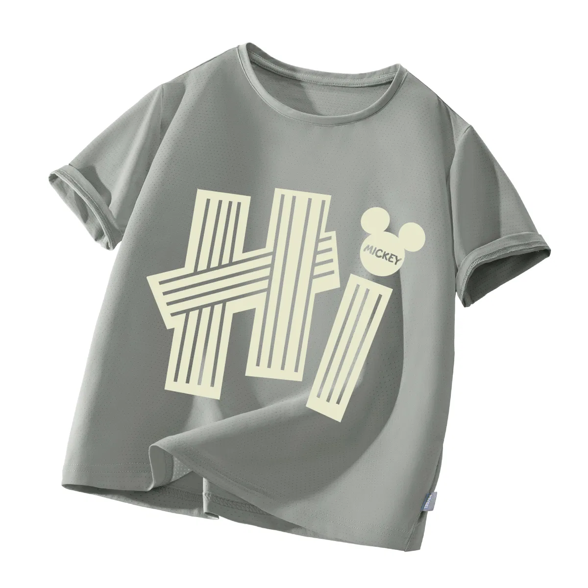 Детская футболка с круглым вырезом, тонкая, Disney, Dihalo Pine Forest Gray