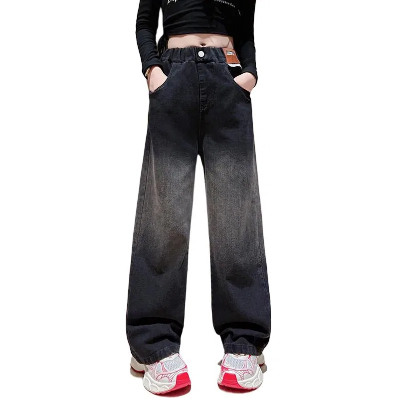 Детские джинсы для школьников Lanza, Black Gray — фото 3