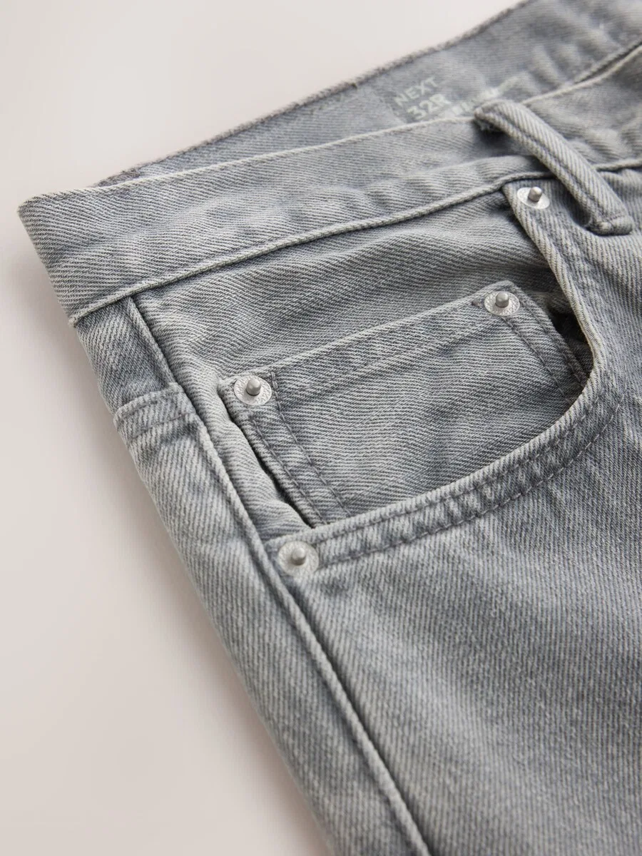 Джинсы Next Slim fit серого цвета — фото 4