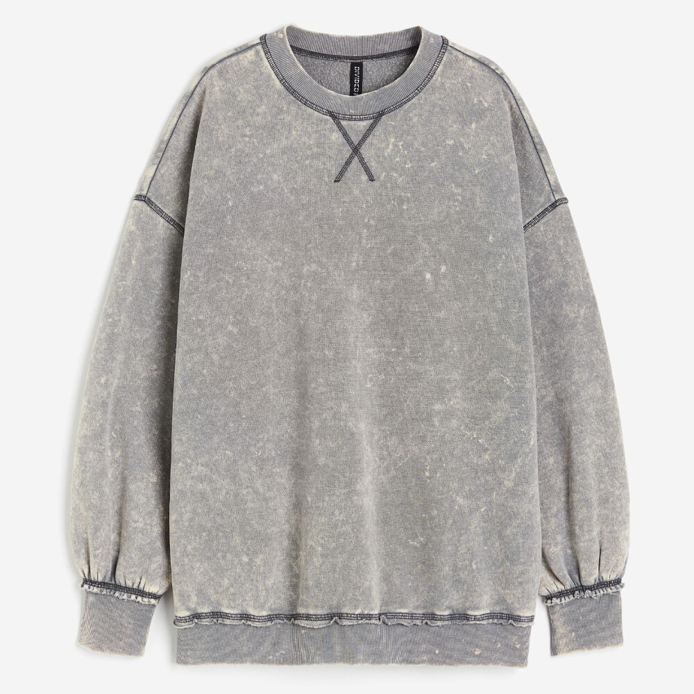 

Свитшот H&M Oversized, серый