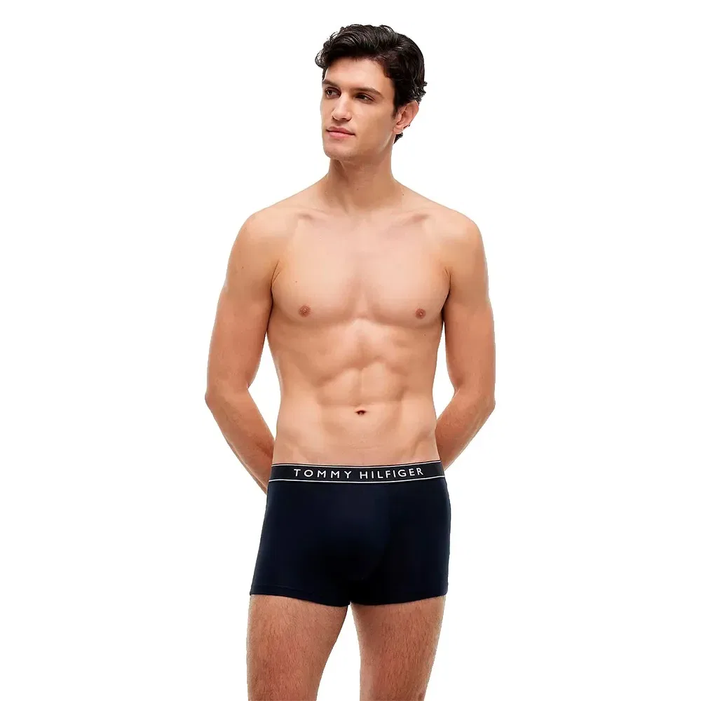 Мужские трусы-боксеры хлопковые Tommy hilfiger, Blue — фото 2