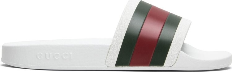 

Сандалии Gucci Pursuit 72 Rubber Slide White, белый