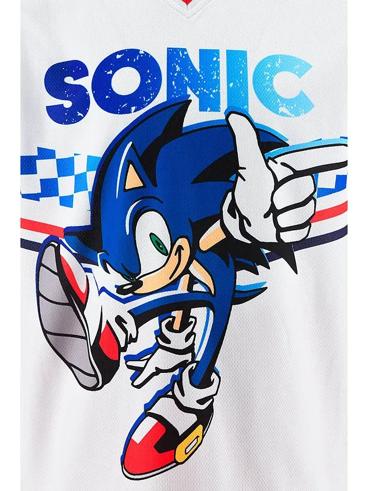 Комплект детский с принтом Sonic Sonic, белый — фото 3