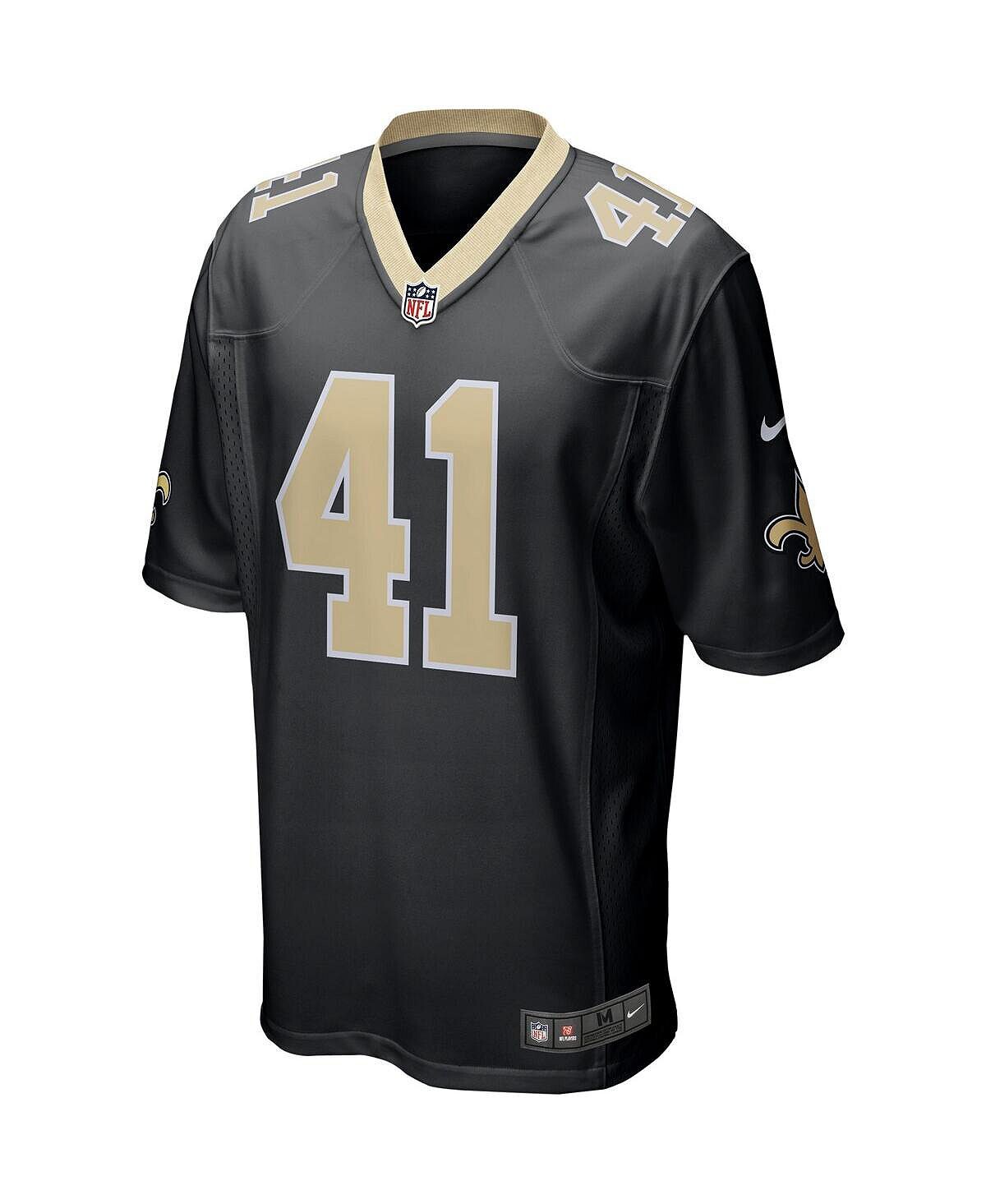 Мужская футболка alvin kamara black new orleans saints game jersey Nike, черный — фото 4