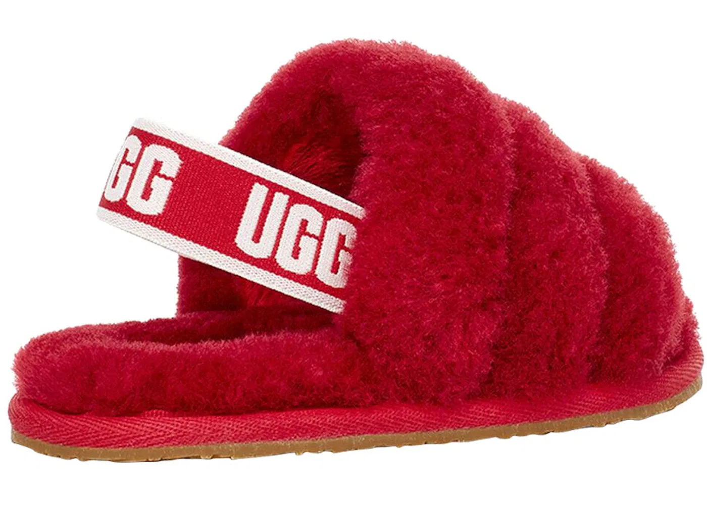 Детские сланцы UGG Fluff Yeah Slide, Ribbon Red — фото 3