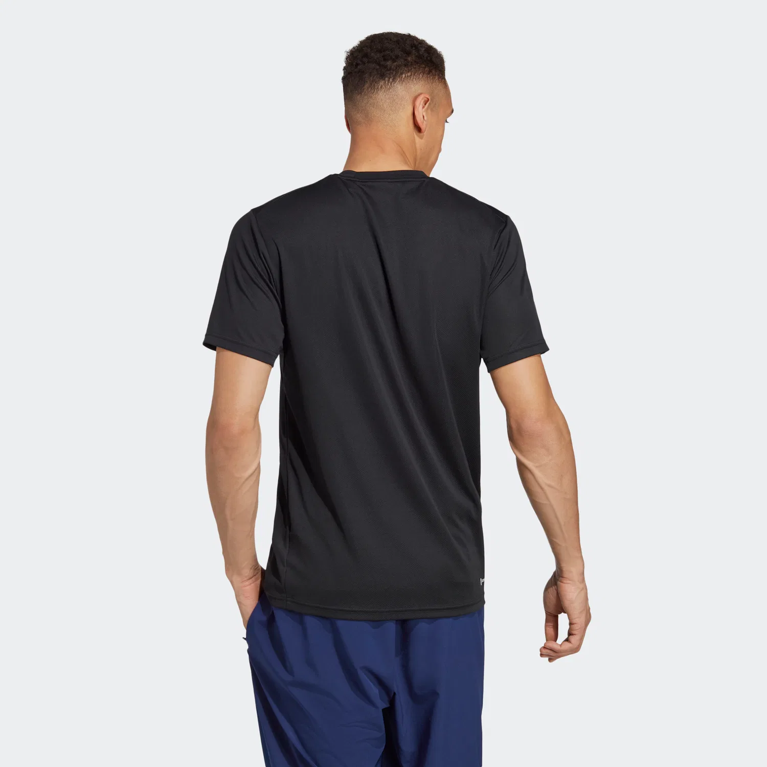 Мужская футболка с AEROREADY Adidas Performance, Black/White — фото 2
