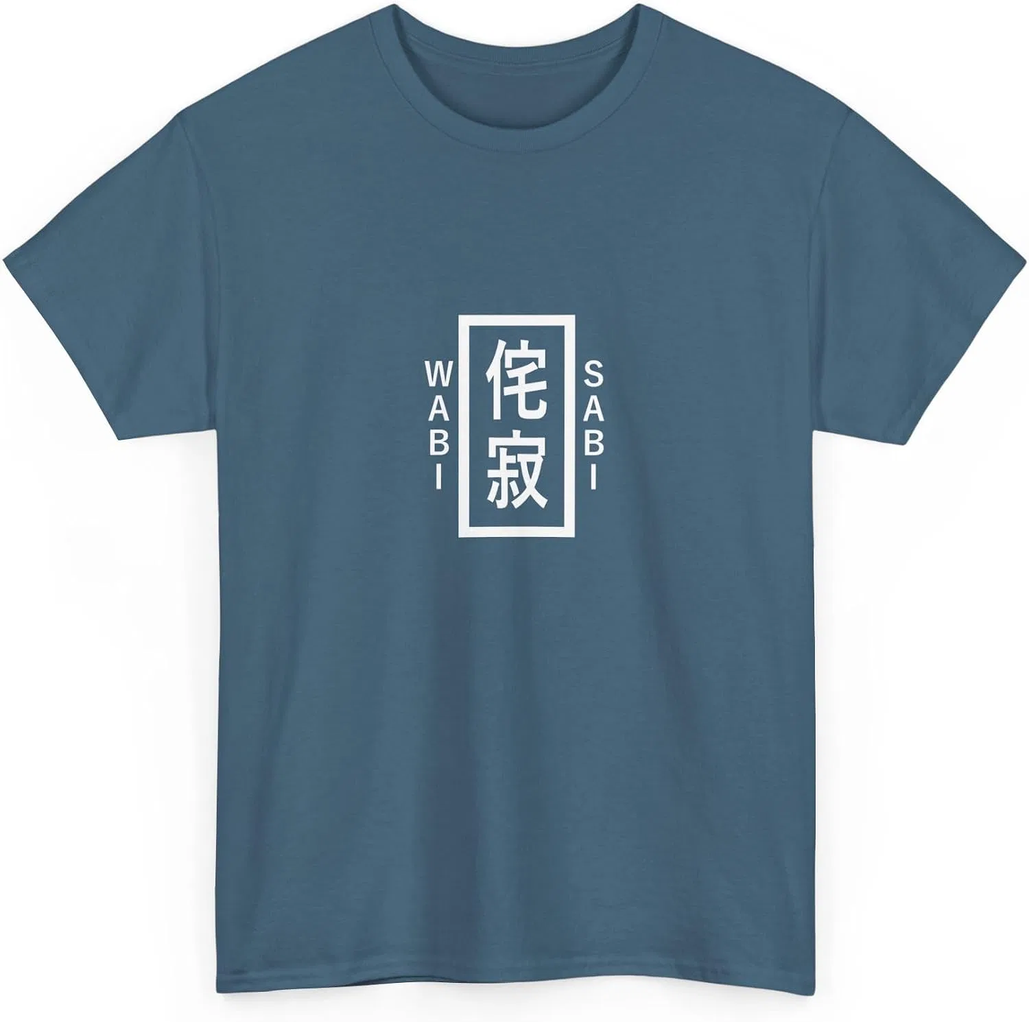 Женская футболка с принтом Wabi-Sabi, Kintsugi, индиго/синий — фото 3