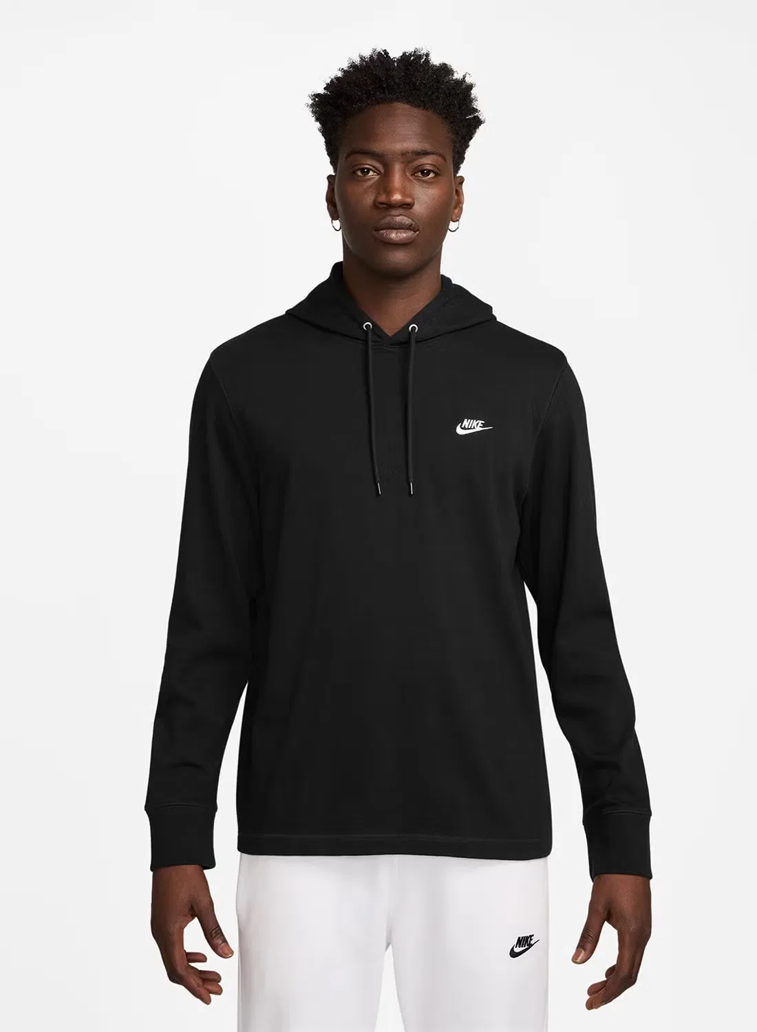 Худи с капюшоном классического кроя Nike, черный