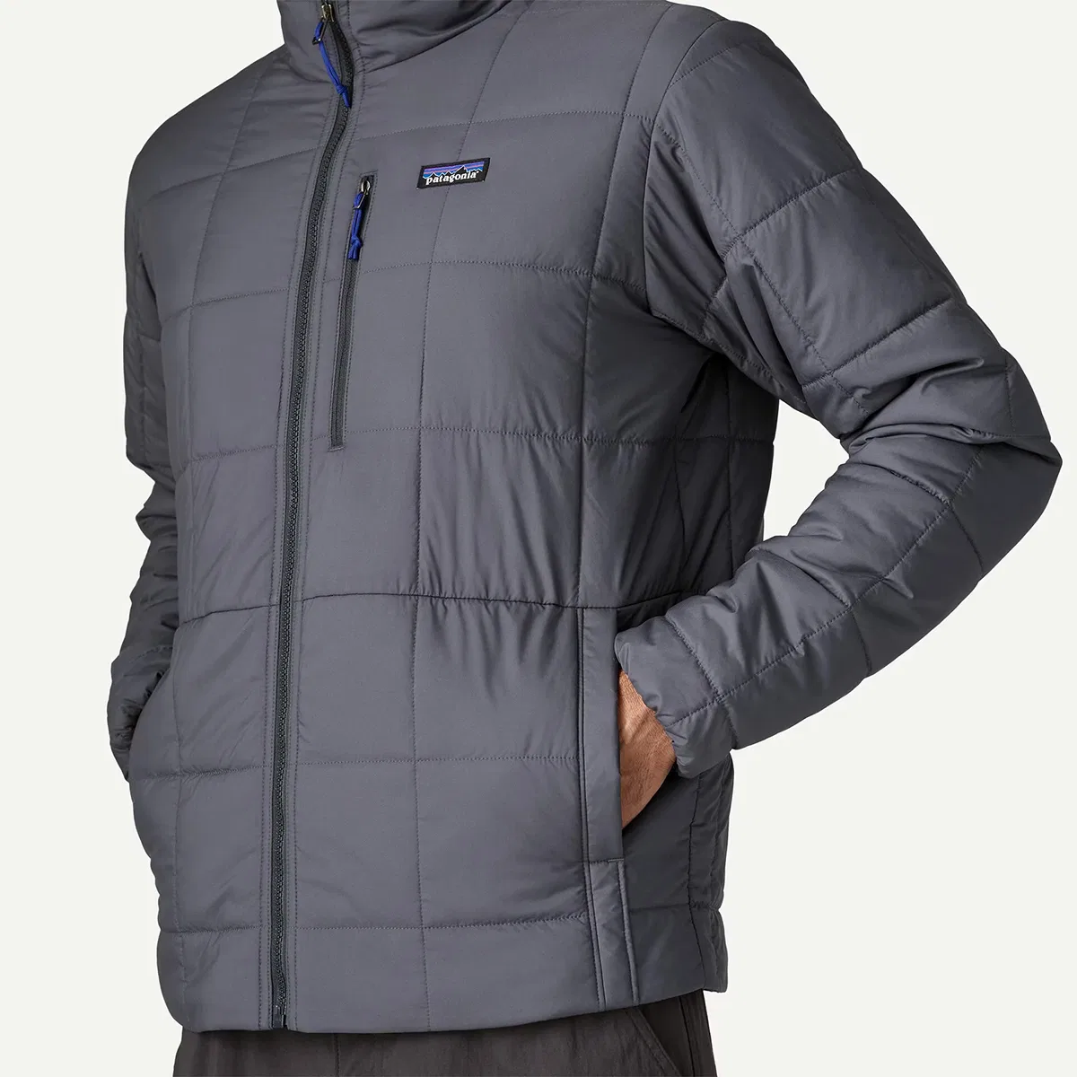 Мужская куртка с утеплителем Light Gust Jacket Patagonia, Smolder Blue — фото 4