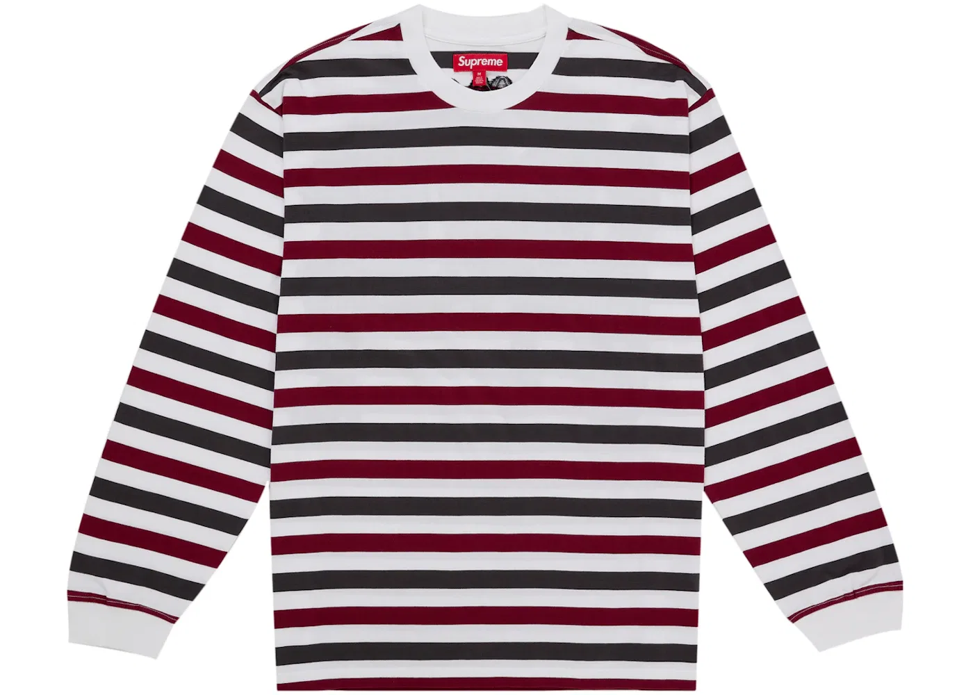 Мужской топ с длинным рукавом с полосатым узором Intarsia L/S Top Stripe Supreme, цвет Stripe — фото 2