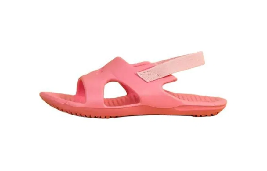 Детские туфли для малышей нескользящие легкие с закрытым носком DECATHLON, Lychee Pink/Mantis Light Light Coral