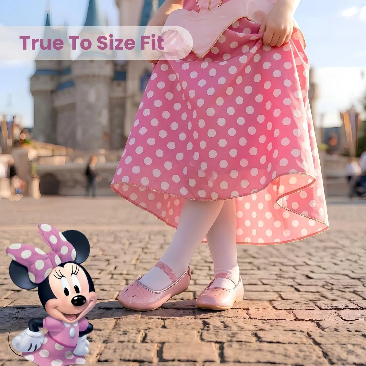 Детские туфли Мэри Джейн для девочек с принтом Disney, Pink — фото 2