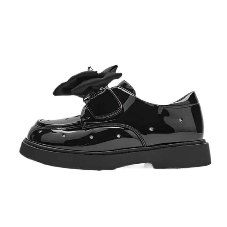 Детские кожаные кроссовки с низким верхом BALABALA, Black