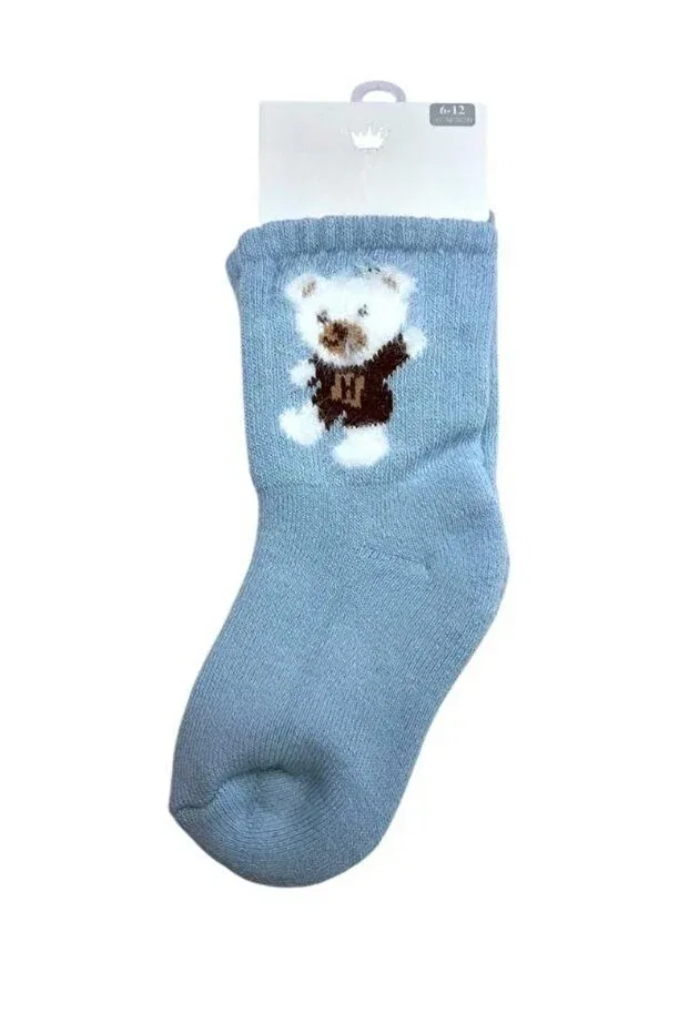 Детские носки для мальчиков зимние толстые Zekids, Light Blue — фото 2