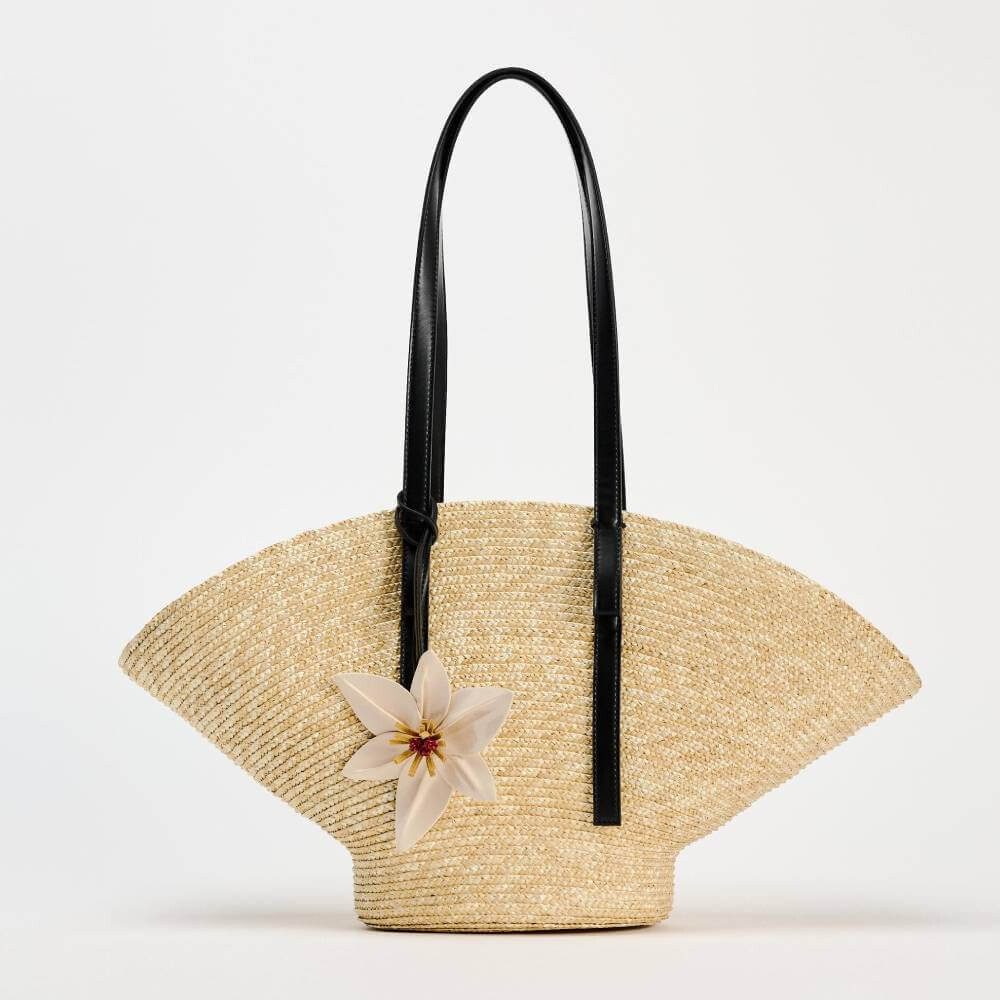 

Сумка Zara Flower Tote Shoulder, светло-коричневый