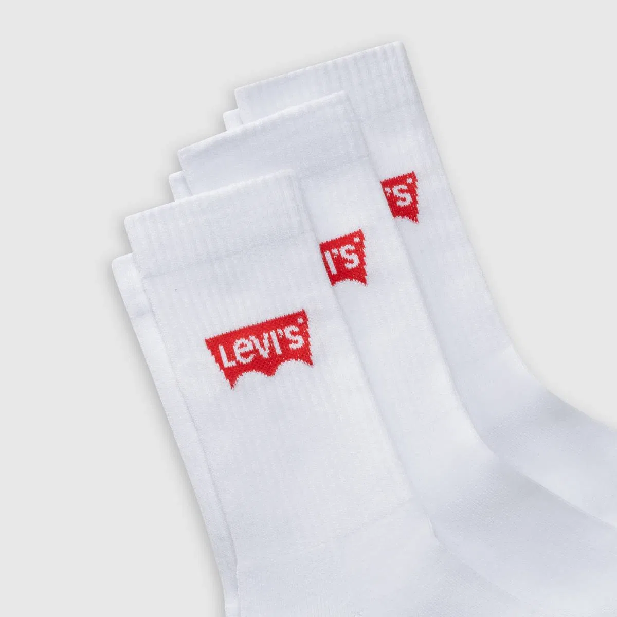 Обычные носки (3 шт.) Levi's, White — фото 2