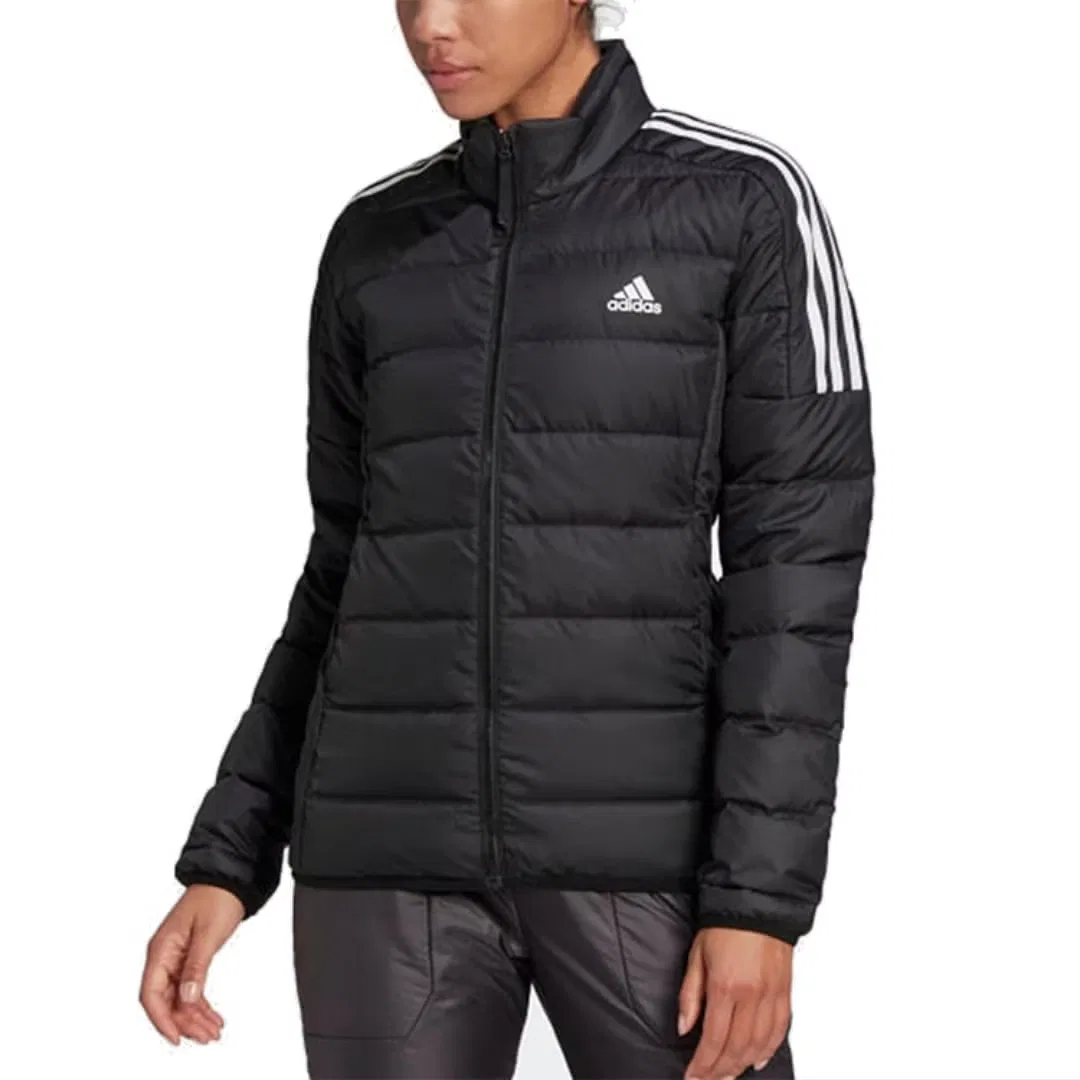 Куртка пуховая с капюшоном Essentials Adidas, черный — фото 3