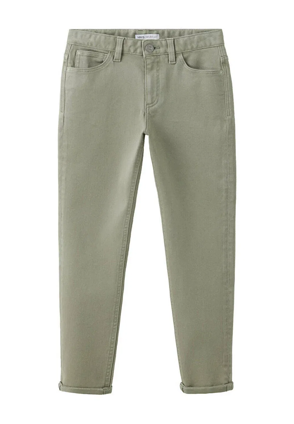Детские джинсы облегающего кроя Mango Kids, Khaki