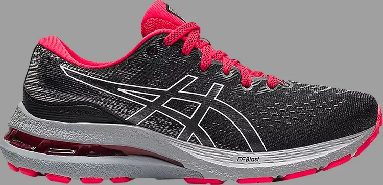 

Кроссовки gel kayano 28 gs 'black electric red' Asics, черный