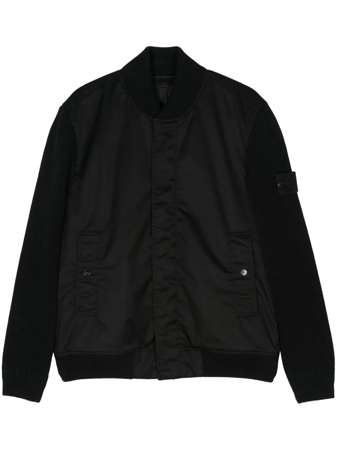 Бомбер с эмблемой Compass от Stone Island, черный