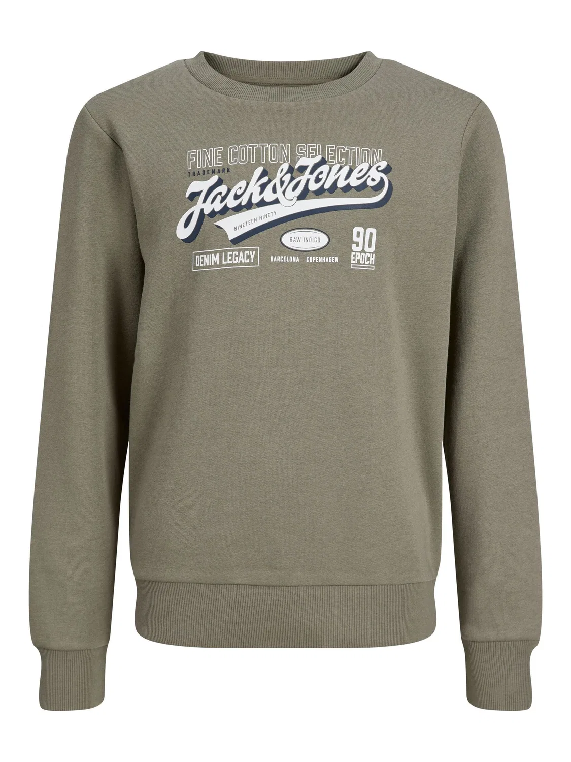 Свитшот с принтом Vetiver Jack & Jones Junior, зеленый