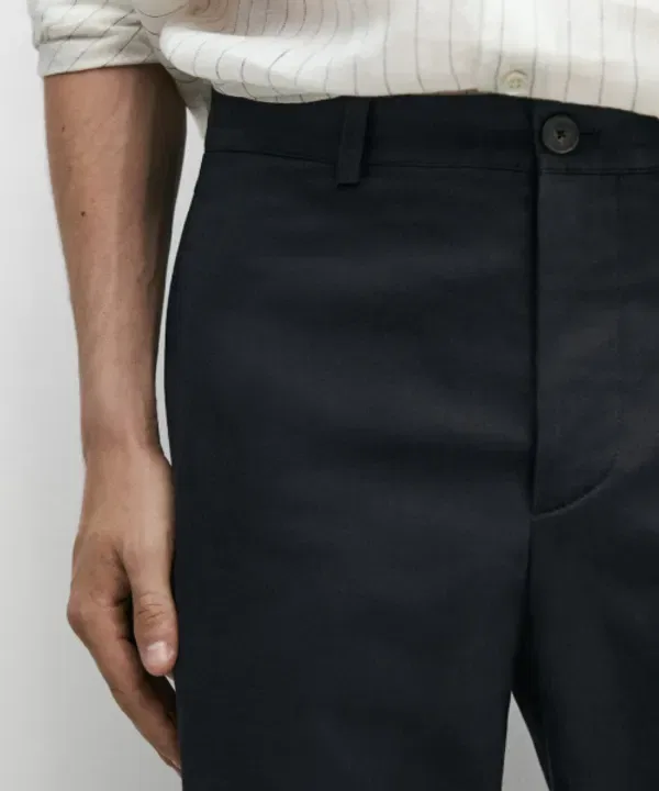 Брюки хлопковые, Slim Fit, Massimo Dutti — фото 4