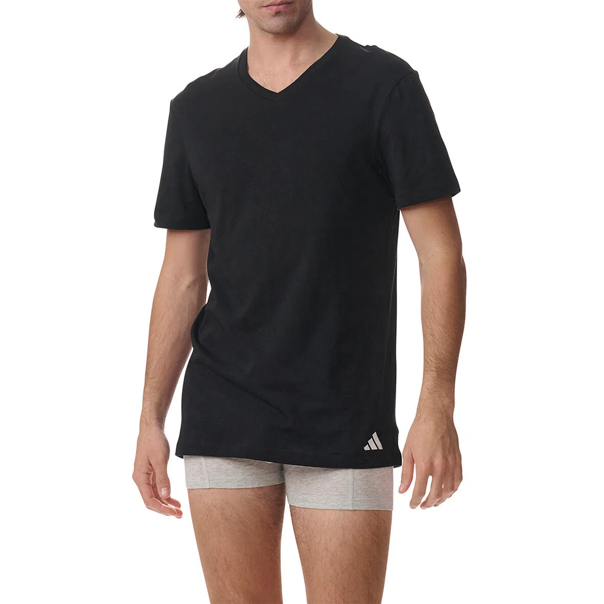 Мужской комплект футболок с V-образным вырезом 3er Pack adidas V-Neck, Adidas, Цвет Schwarz — фото 2