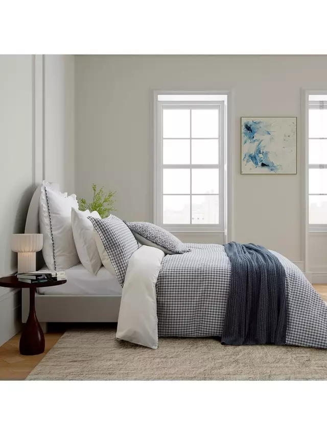 

Комплект пододеяльников Bedeck of Belfast Mallory Duvet, темно-синий