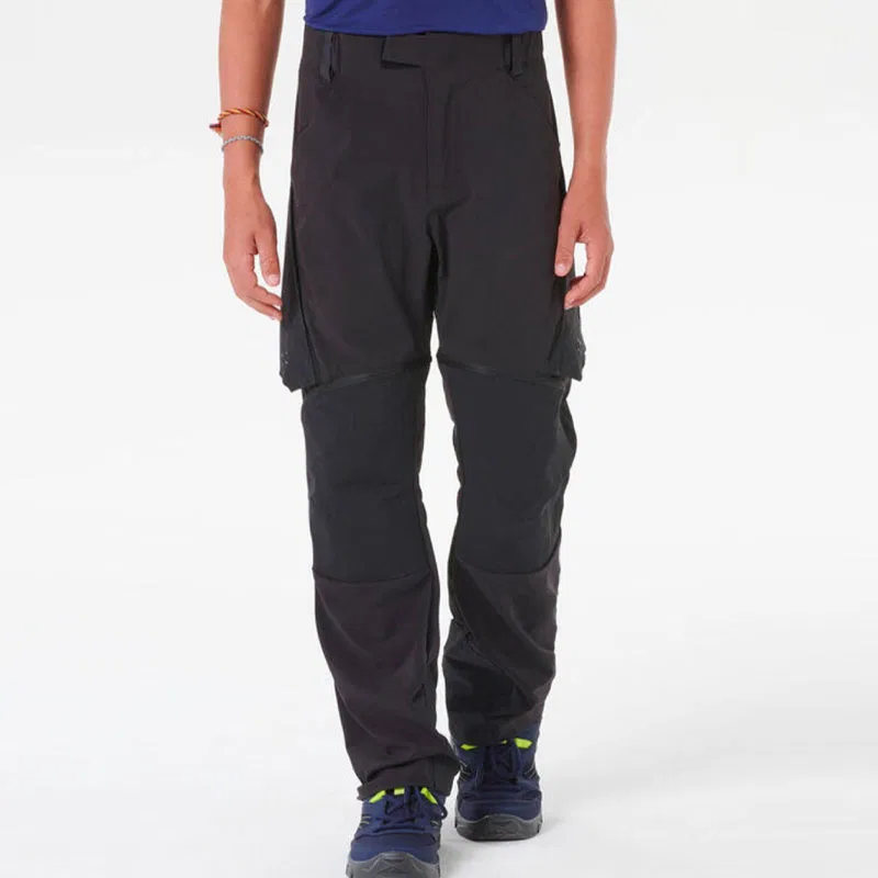 Детские быстросохнущие брюки умеренной посадки Starburst Black DECATHLON, Starburst Black — фото 3