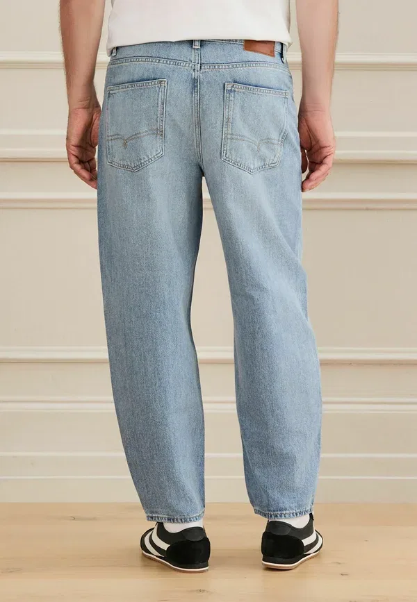 Брюки джинсовые Straight leg Next Light Blue Denim, светло-голубой — фото 2