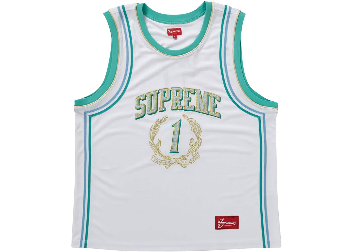 Мужская баскетбольная джерси Supreme Campioni Basketball Jersey, White