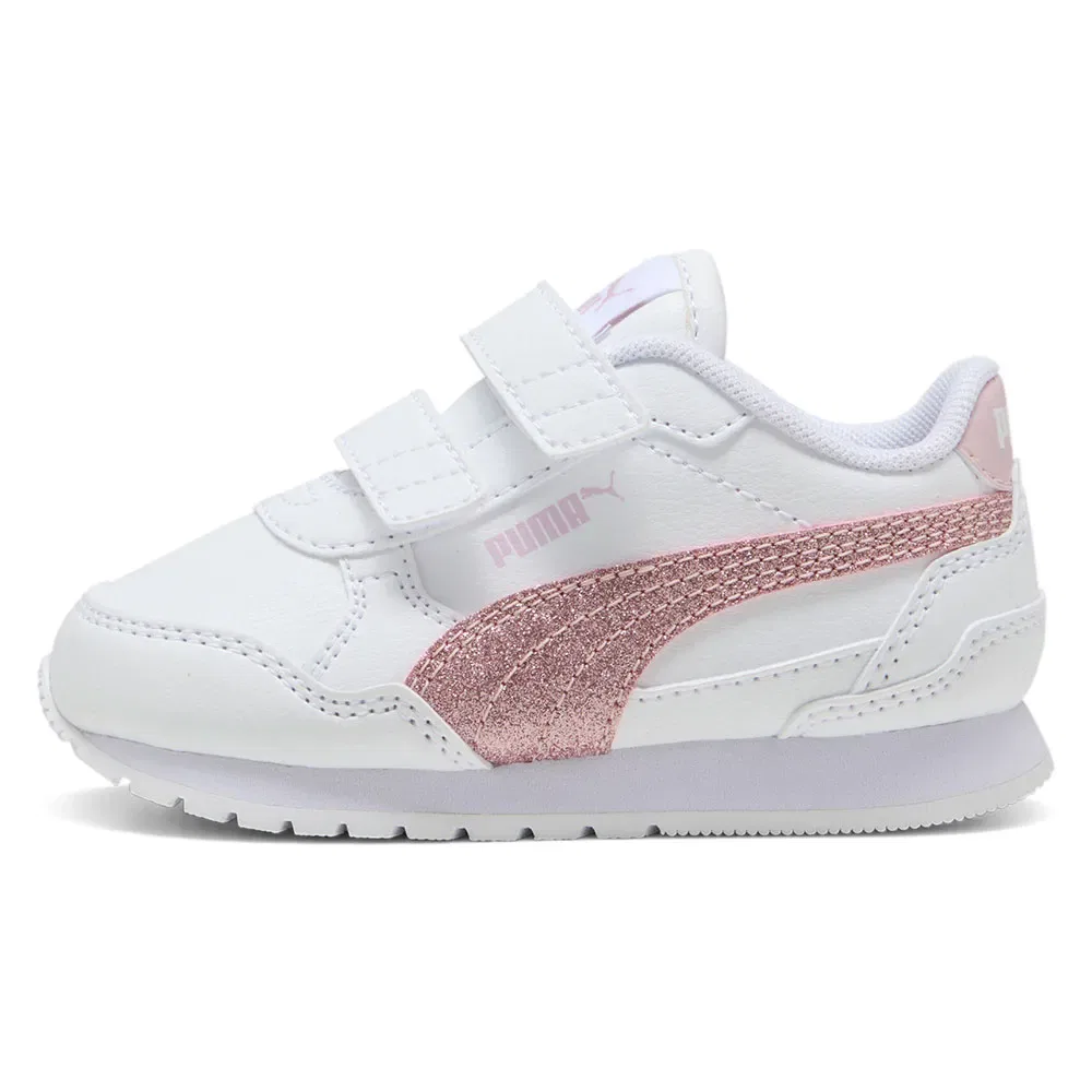 Кроссовки slip-on Puma ST Runner V4 SL Glitter V Inf, белый — фото 4