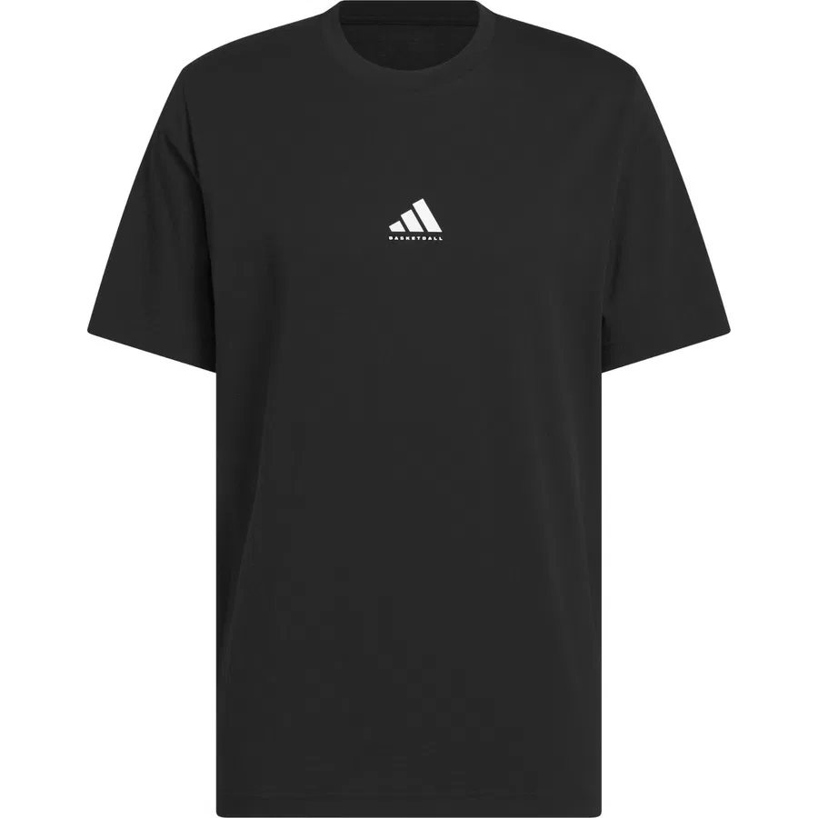 Футболка с графическим принтом Performance JX0083 adidas, Черно-белый — фото 3
