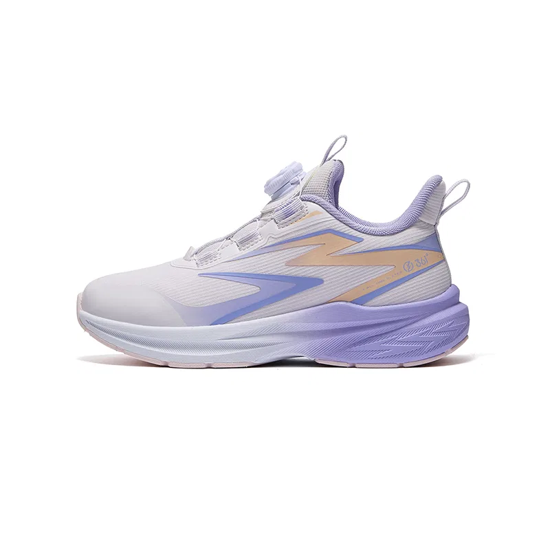 Детские кроссовки для мальчиков с принтом 361°KIDS, Rose Water Purple/Wudeng Purple/Fruit Orange
