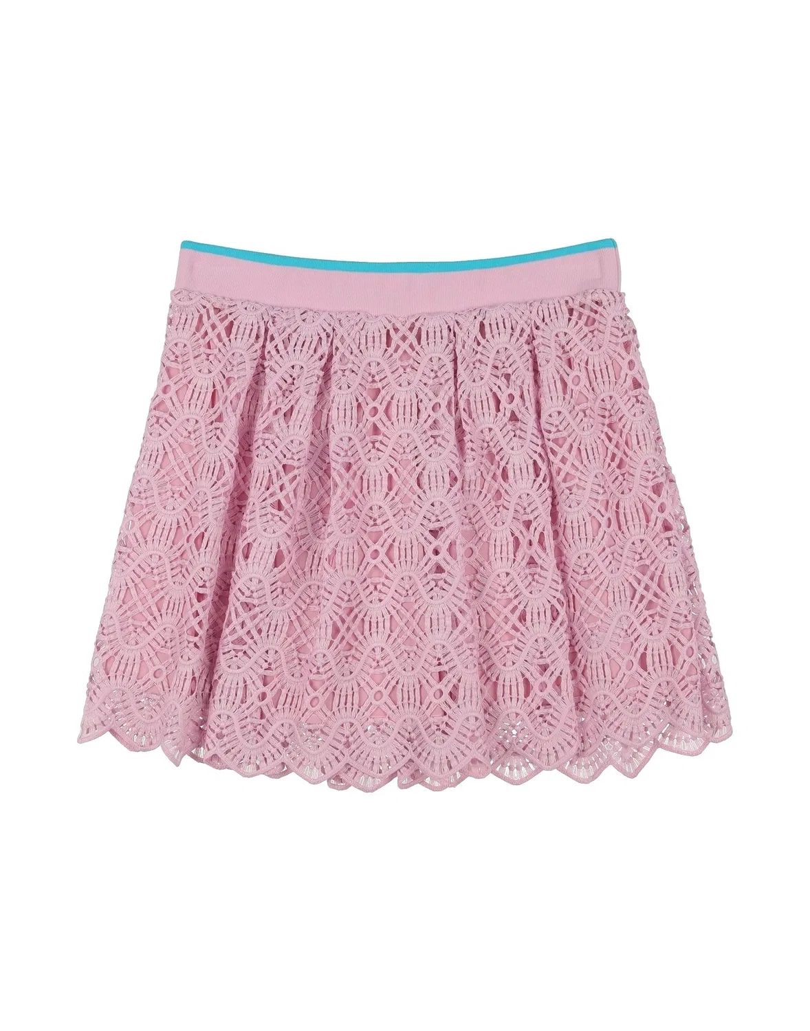 Детская юбка для девочек кружевная Lace Alberta Ferretti, розовый