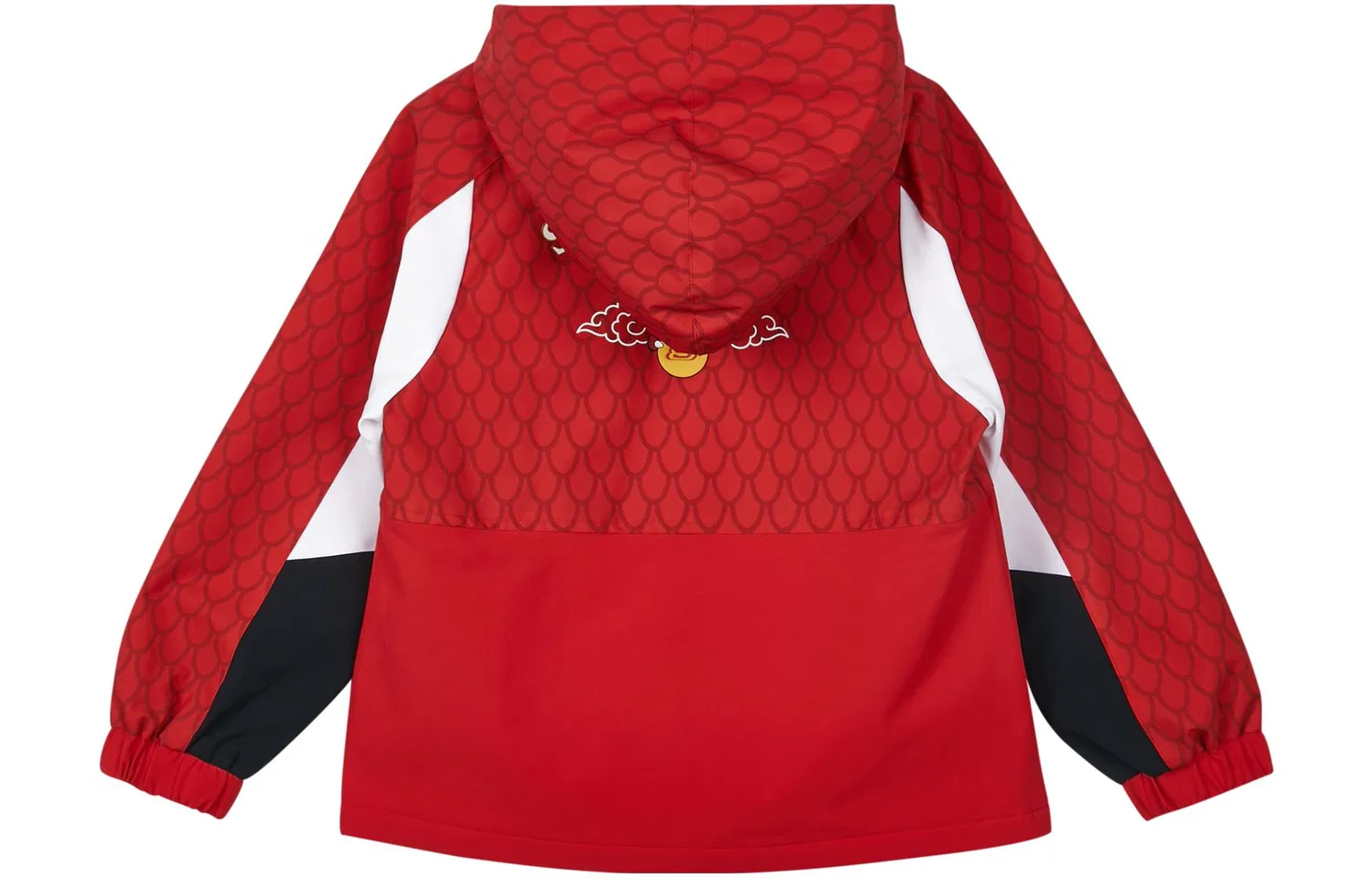 Детская куртка с принтом Dragon Scale Skechers, Red With Dragon Scale All Over Print — фото 3