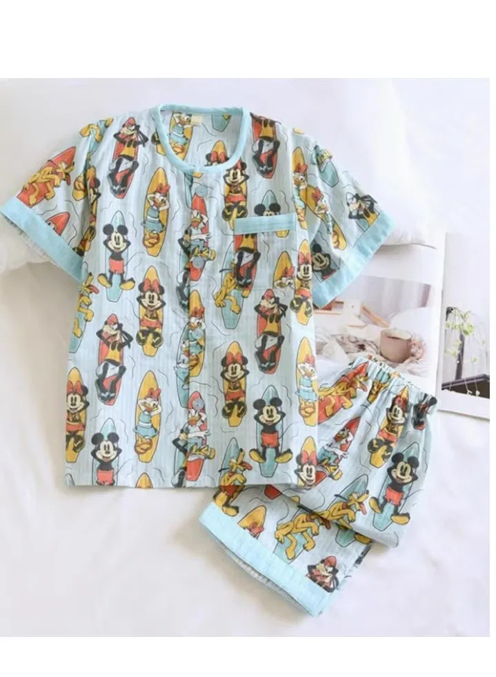 Пижамный комплект с коротким рукавом из хлопковой марли Disney