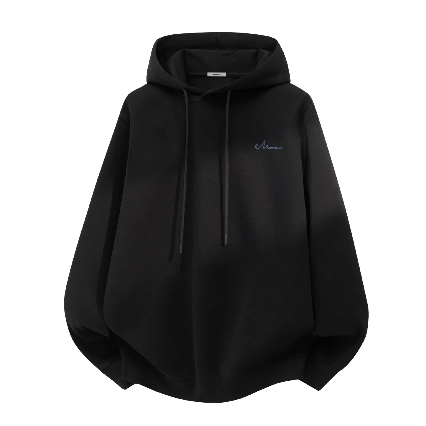 Детский худи унисекс свободного кроя с капюшоном MINISO, Black