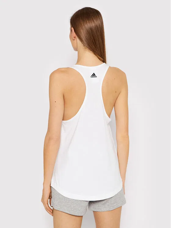 Топ regular fit Essentials Loose Logo Adidas, белый — фото 2