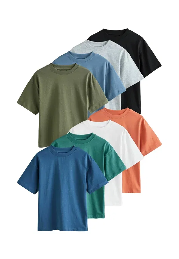 Футболка хлопковая Next, Green, White, Rust, Grey, белый/черный/синий/зеленый/серый