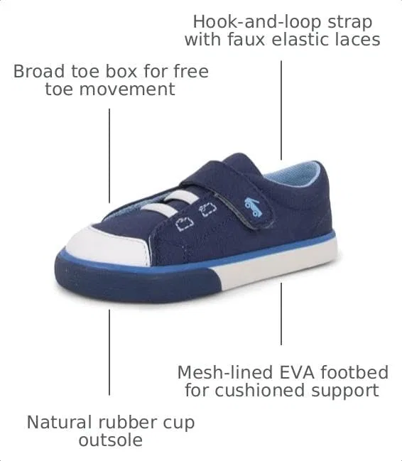 Детские кроссовки для мальчиков Alex See Kai Run, Navy Blue — фото 3