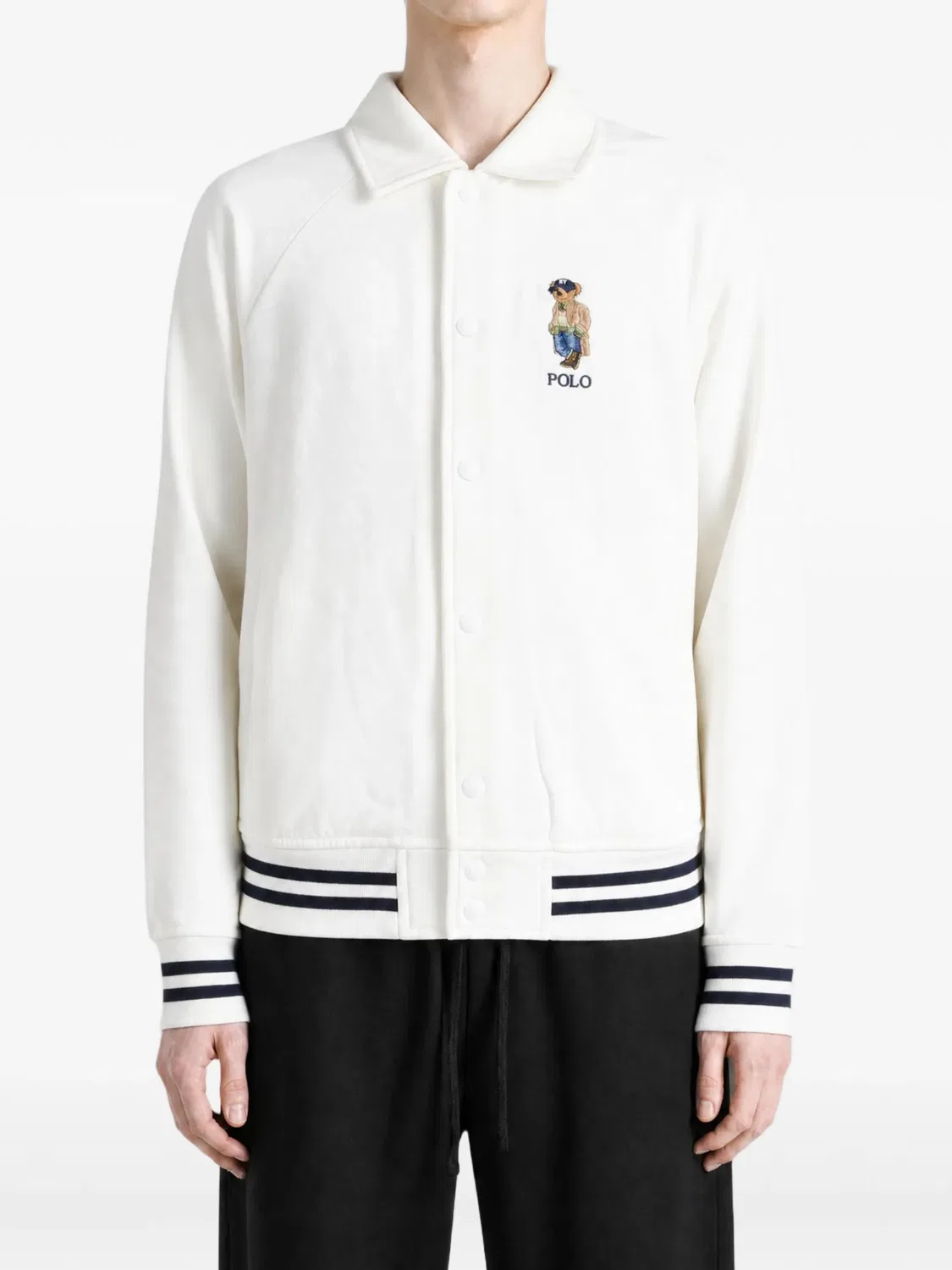 Бомбер The Bayport с вышивкой Polo Bear Polo Ralph Lauren, нейтральные — фото 2