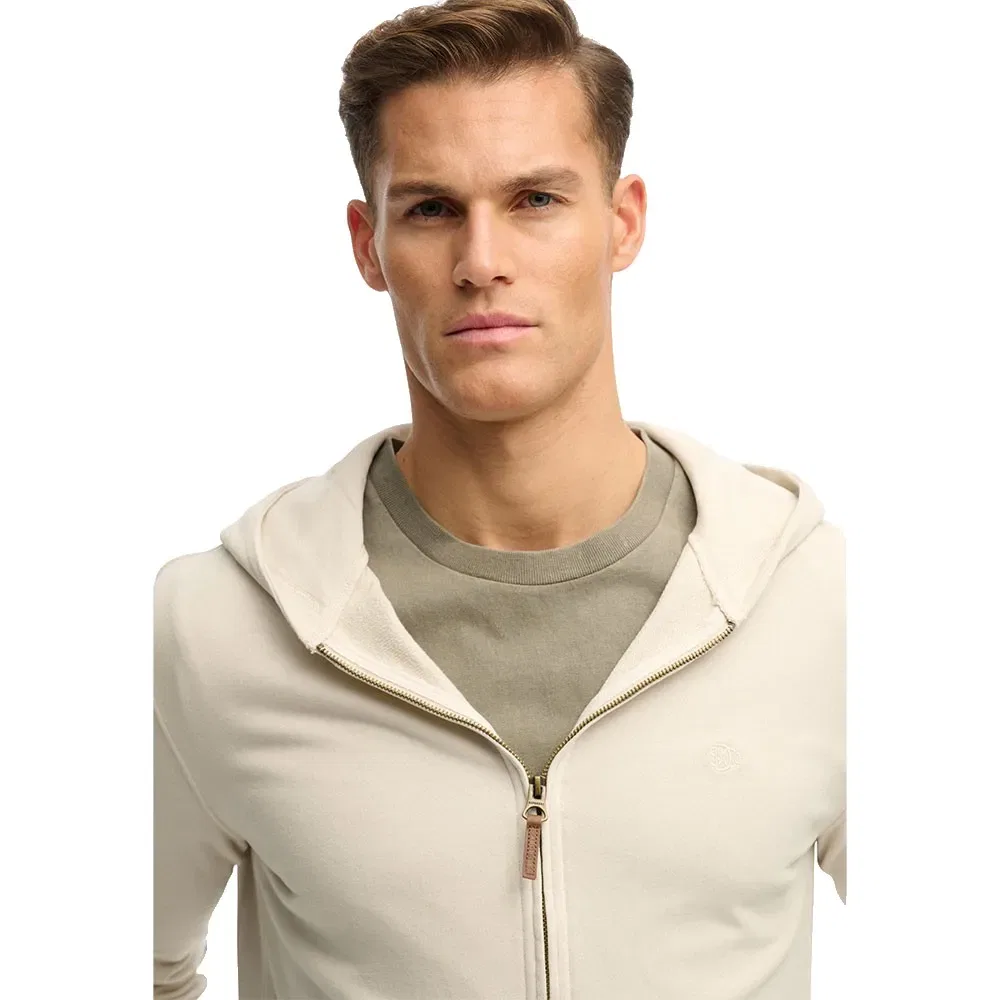 Худи на молнии Superdry Classic Essential, бежевый — фото 3