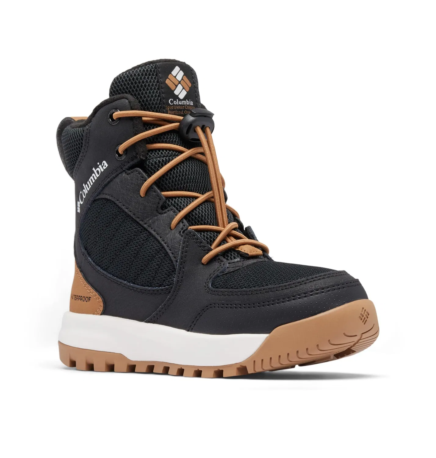 Детские снежные ботинки водонепроницаемые Youth Portlander Omni-heat Columbia, Black Elk