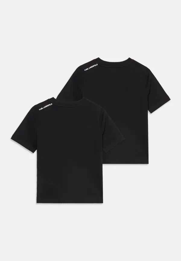 Комплект из 2 футболок с коротким рукавом Karl Lagerfeld Kids, черный — фото 2