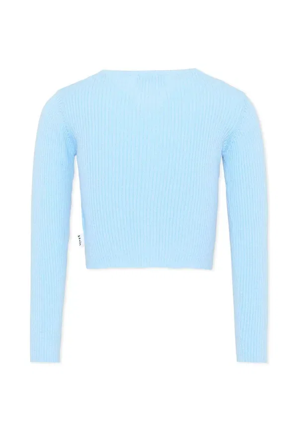 Кардиган хлопковый Cardigan Molo, light blue, светло-голубой — фото 2