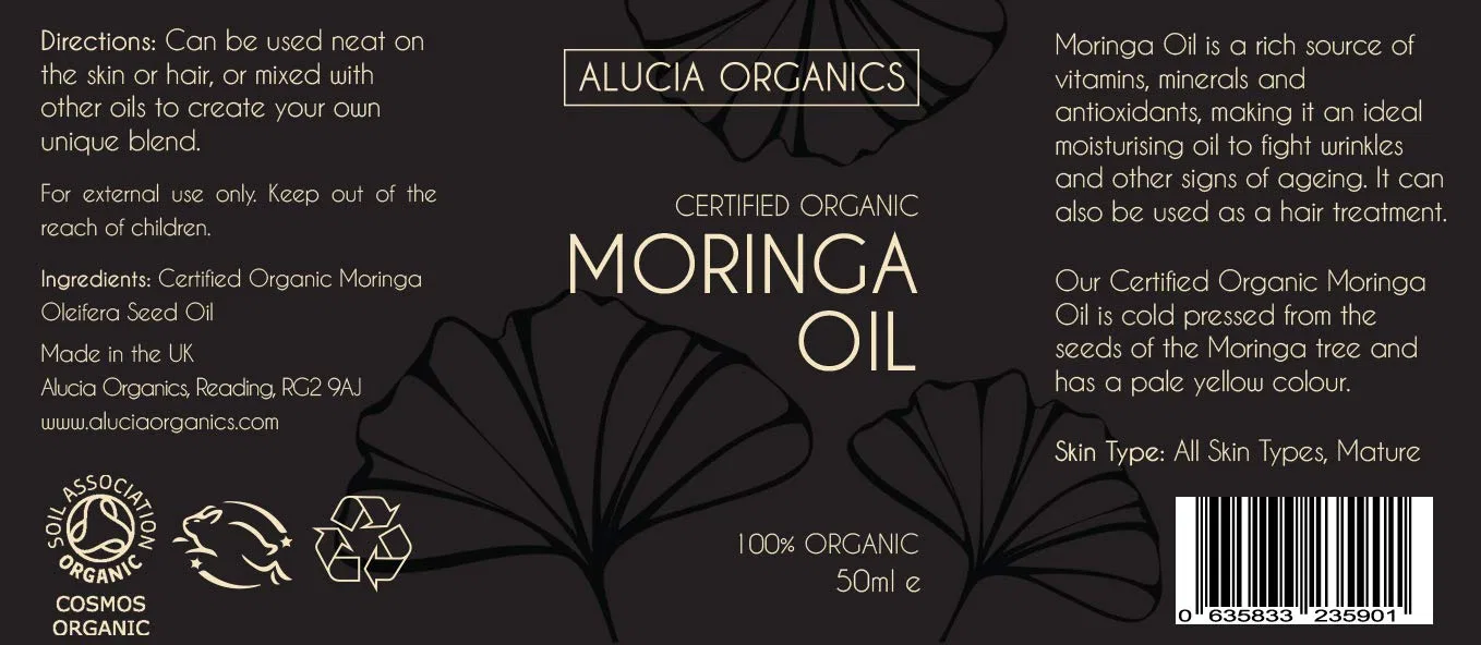Масло для лица и тела Moringa Oil, 50 мл, ALUCIA ORGANICS — фото 2