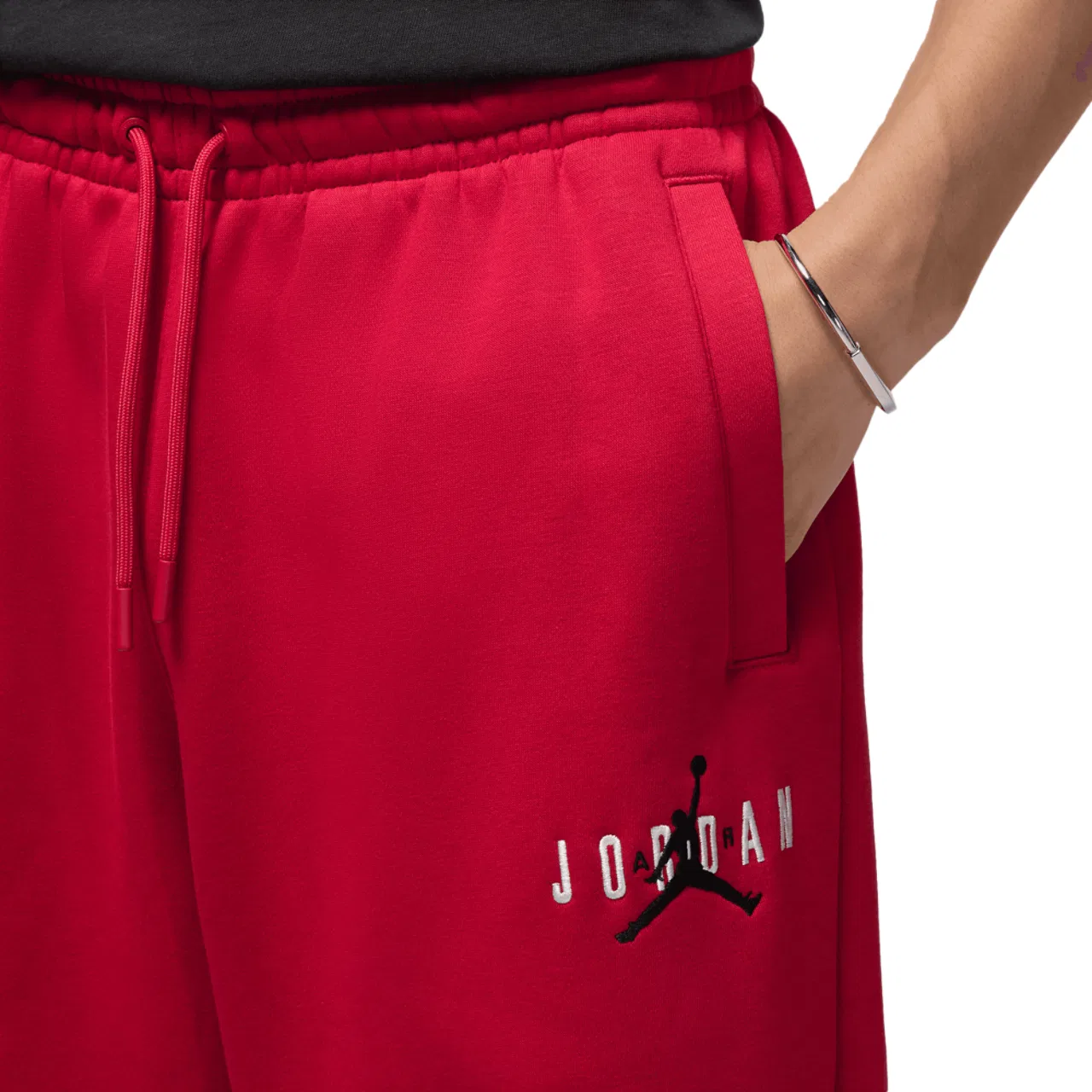 Брюки мужские Oversize Stretch Jordan, красный/черный — фото 3
