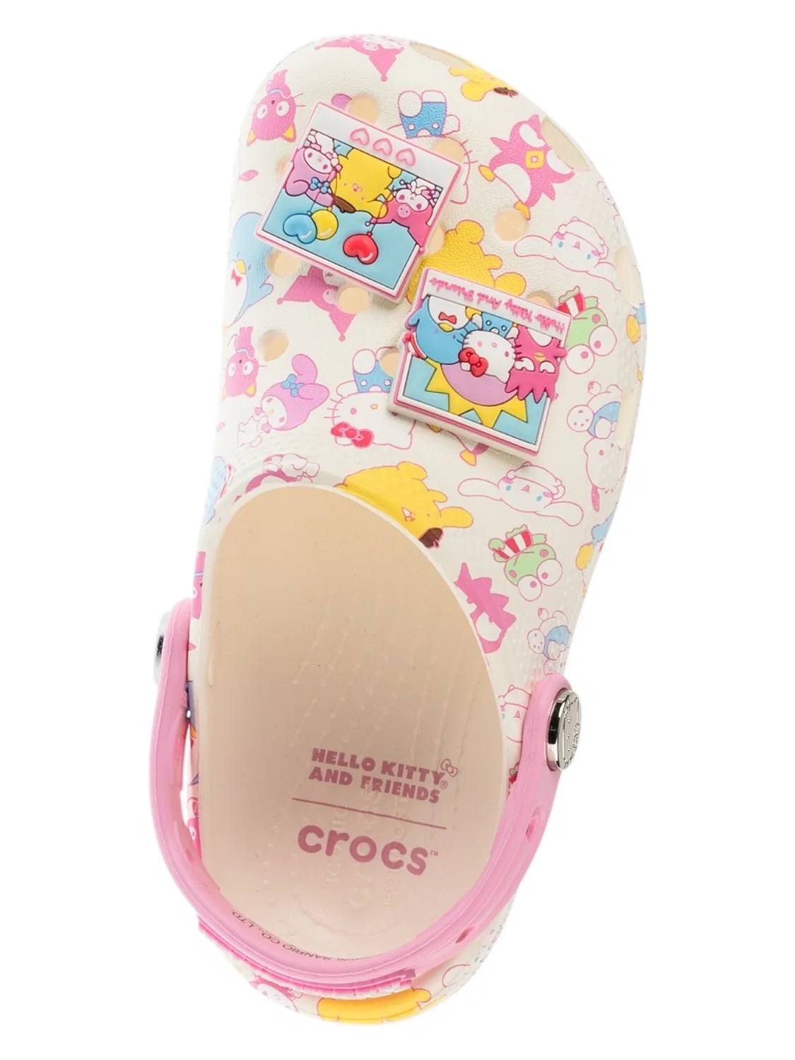 Сандалии Crocs Classic Hello Kitty Clog K белого цвета — фото 4